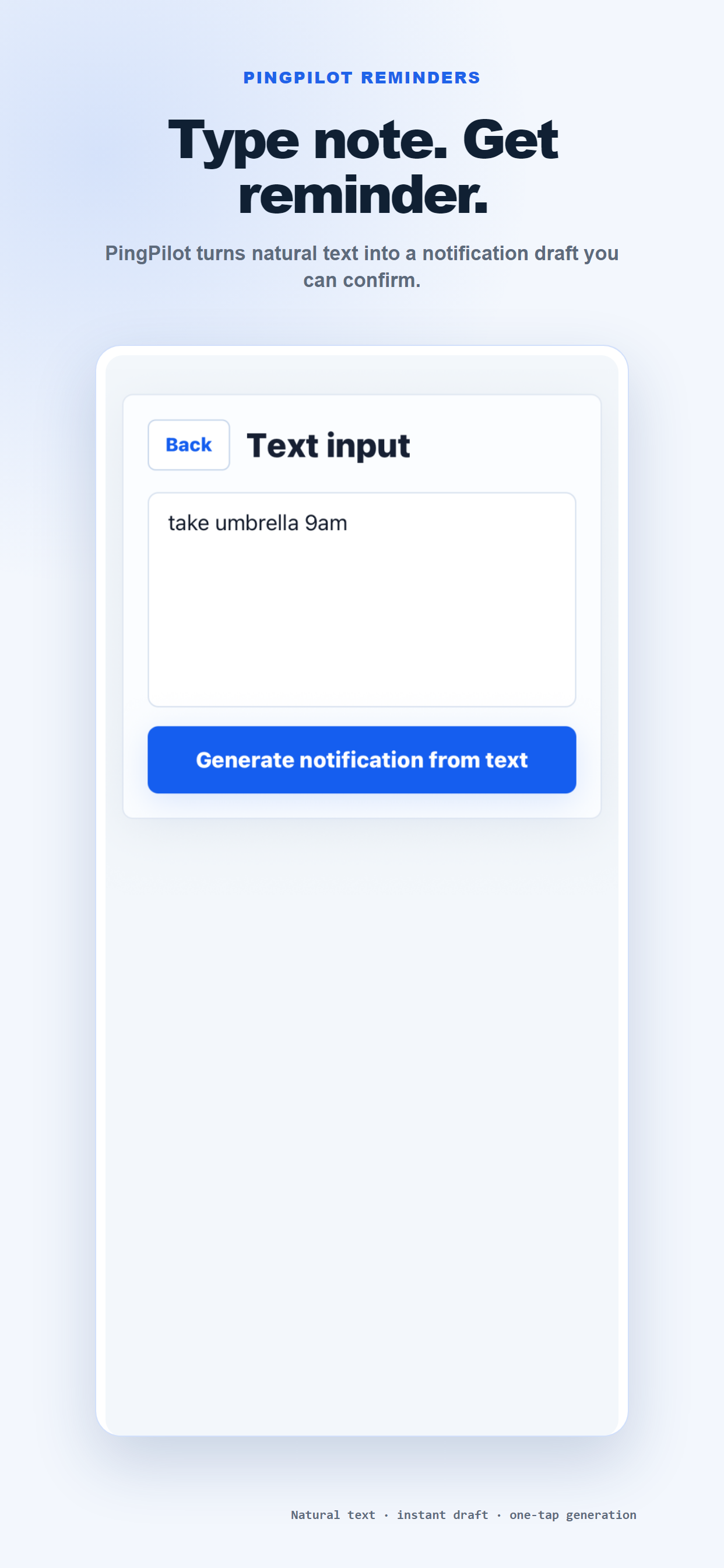 PingPilot Reminder