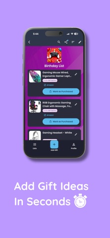 Giftastic - Gift Lists Screenshot 2 of 6