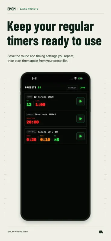 EMOM Workout Timer screenshot 4 of 7