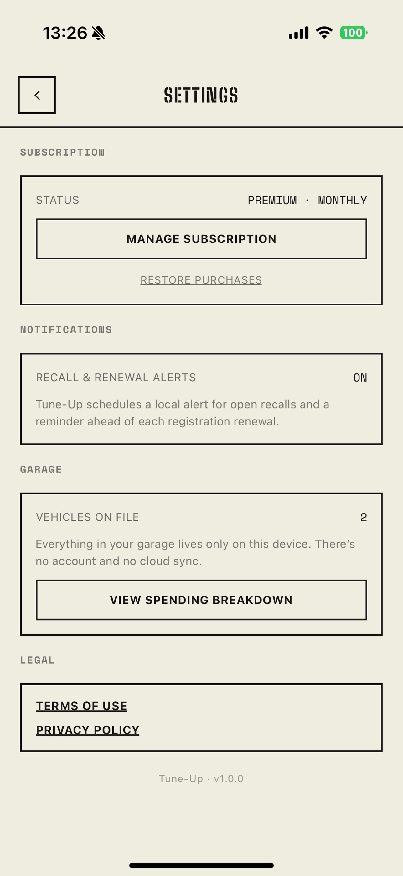 Screenshot 6 of Tune-Up: Car Maintenance Log