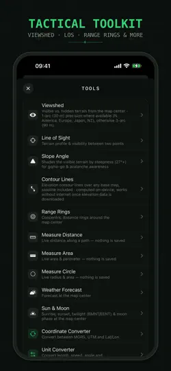 Screenshot von Tactical GPS - MGRS Land Nav auf dem iPhone 4