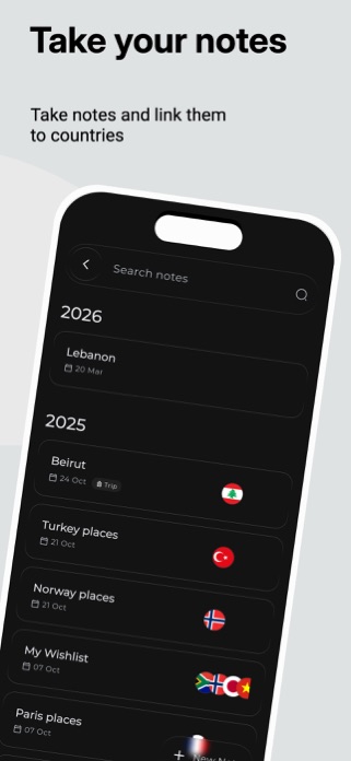 Tripnote: Travel Tracker & Map Screenshot 5 of 5
