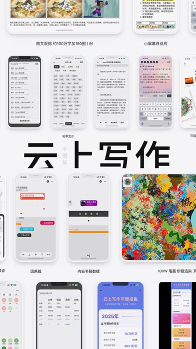 云上写作 iPhone screenshot