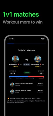 League of Fitness -  Ranked iPhone screenshot