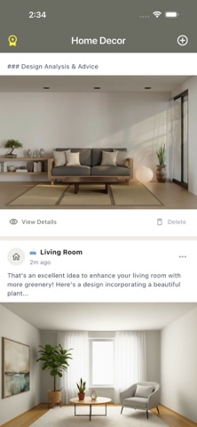 DecoSnap - AI Home Design iPhone screenshot