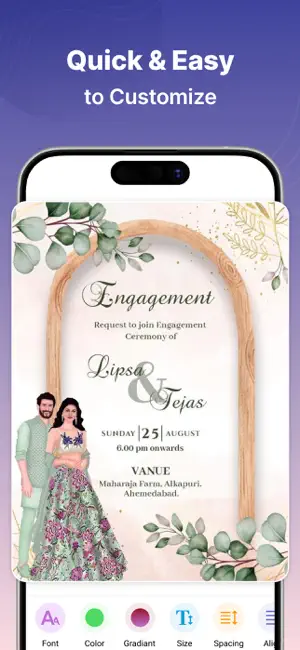 Invitation Card & Design Maker iPhone screenshot 3