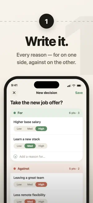 Tilt: Pros & Cons List screenshot 1