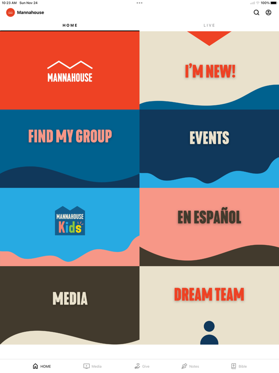 Mannahouse iPad screenshot 1 - Lifestyle app