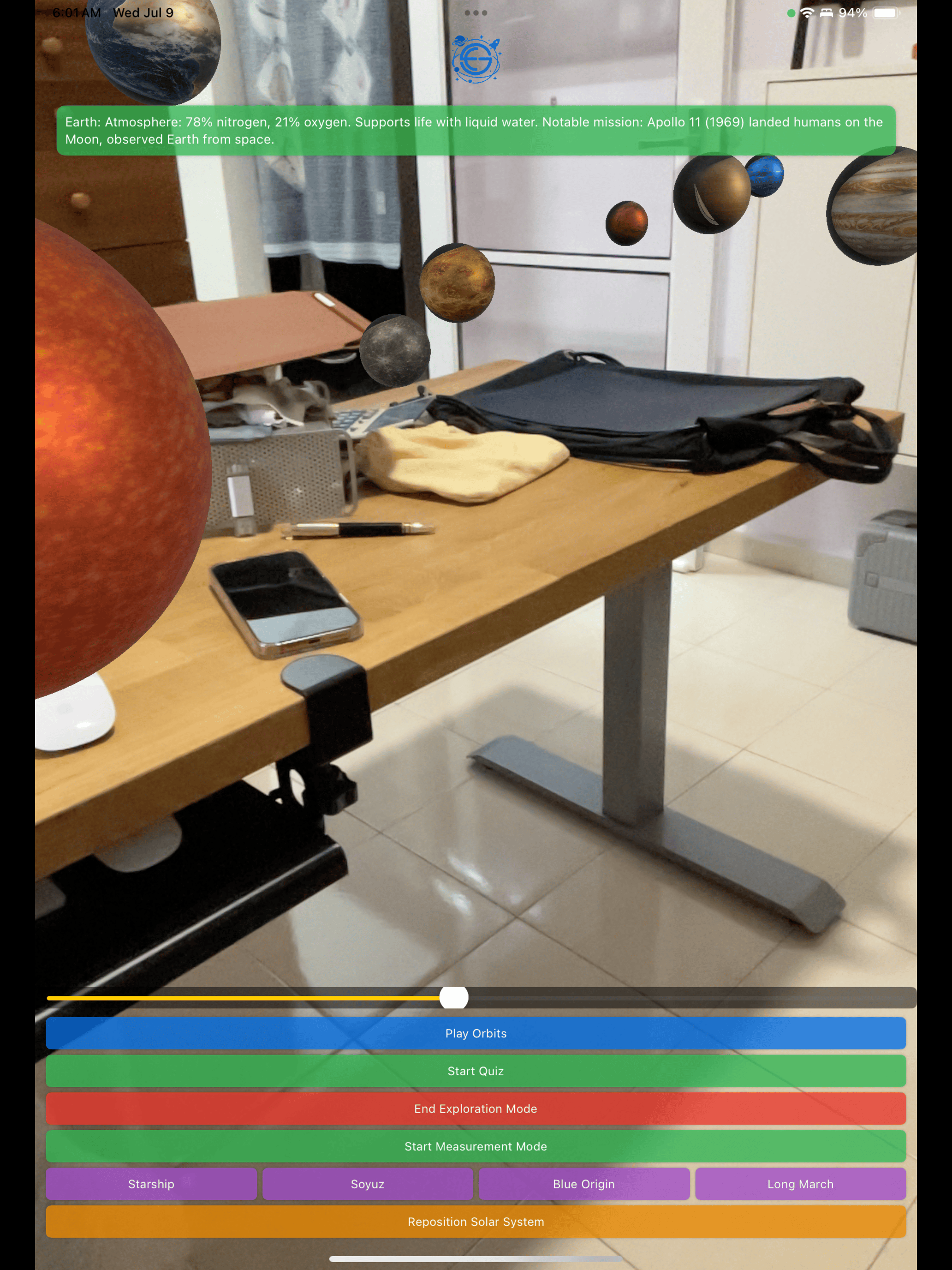 EGK SolarSystem AR screenshot 12