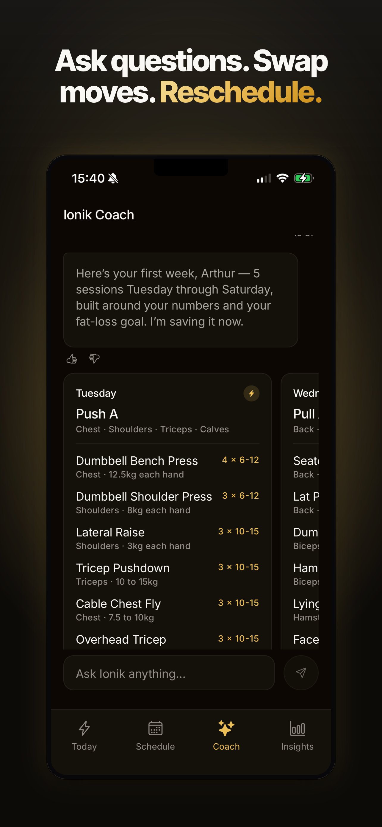 Ionik Health: Gym Workout Plan screenshot 2