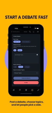 DeVerdict: Debate App iPhone screenshot