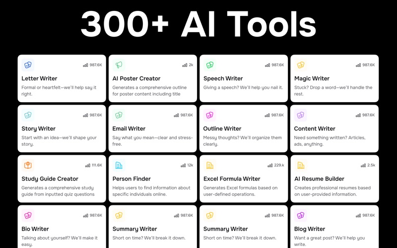 Chatbot - Generative AI Writer iPhone screenshot