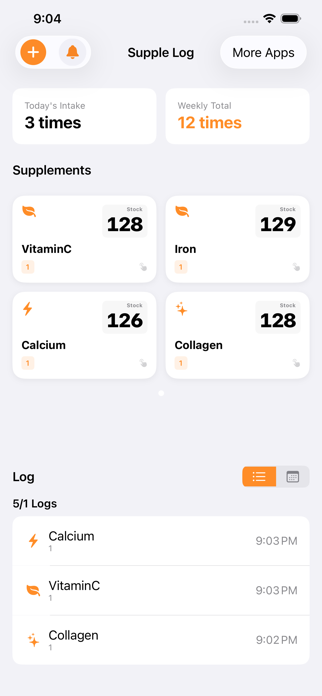 Pill Stock Tracker : SuppleLog Screenshot 2 of 4