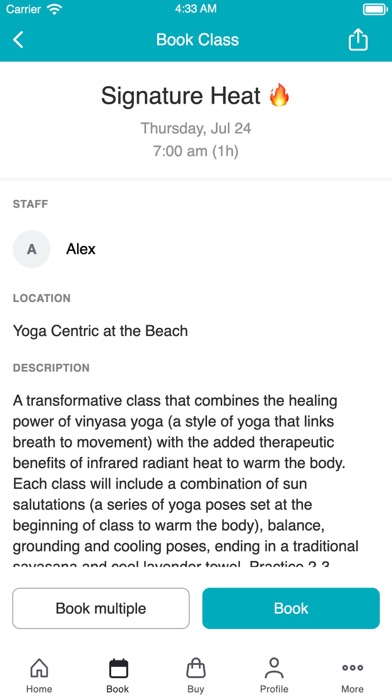 Yoga Centric - Maryland iPhone screenshot 3 - Health & Fitness app
