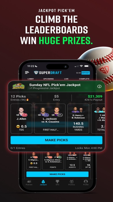 SuperDraft Fantasy Sports App Screenshot 3 - AppWisp.com SuperDraft Fantasy Sports App Screenshot 3 - AppWisp.com