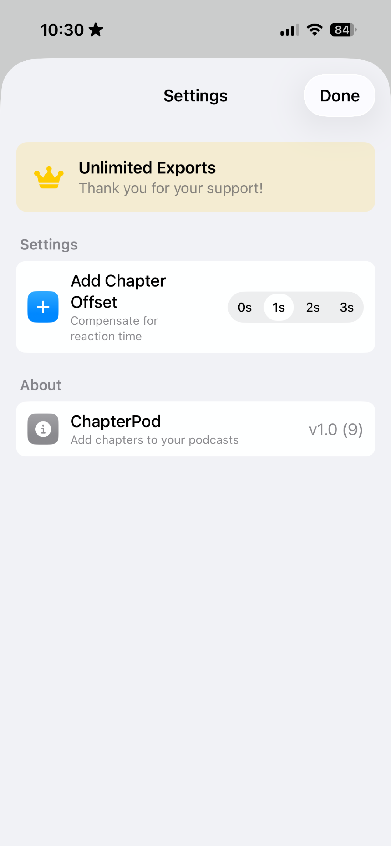 Chapterize - podcast chapters