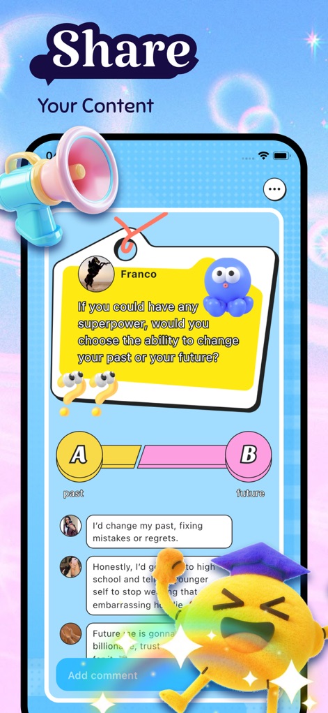 Noura - Share & Fun - noura-app-social-poll-question