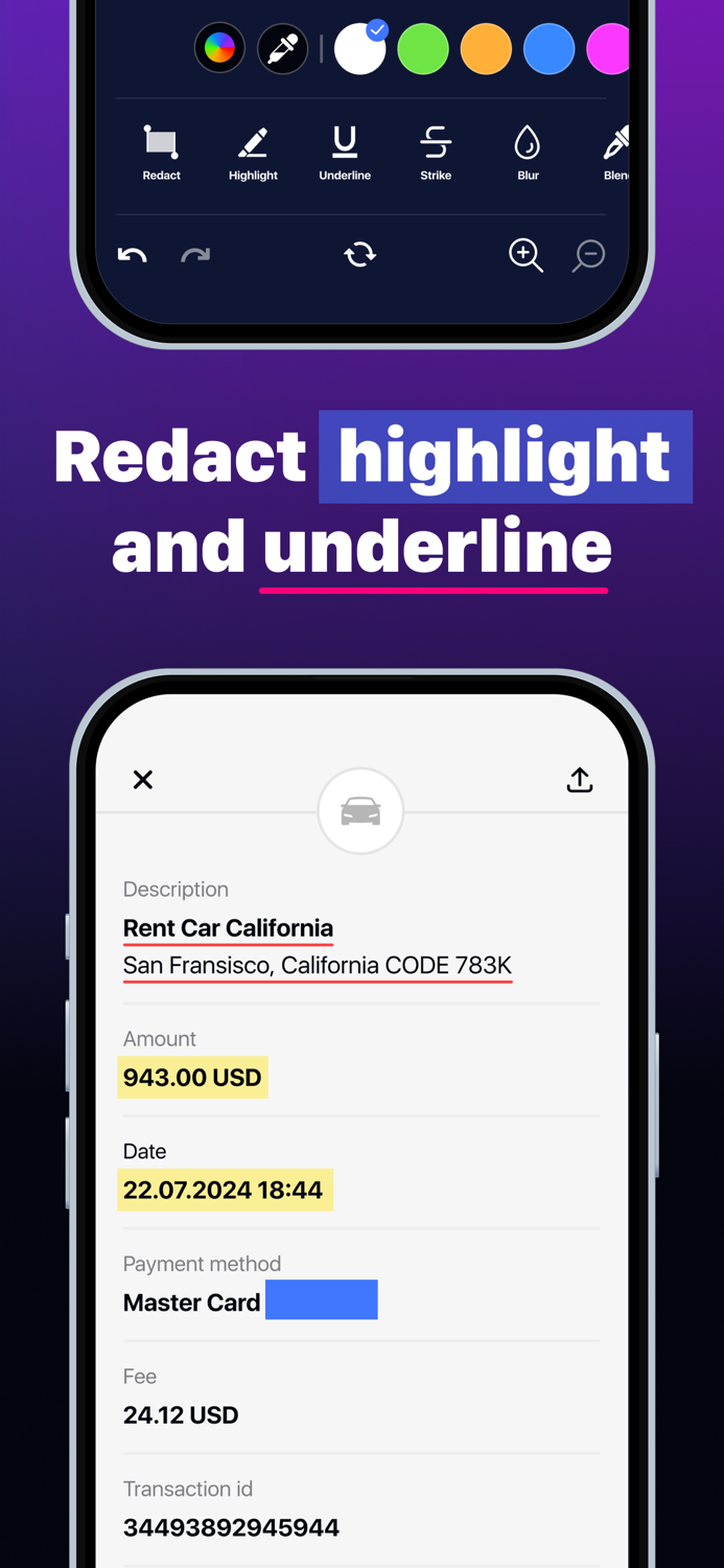 Screenshot Editor - Text Blur