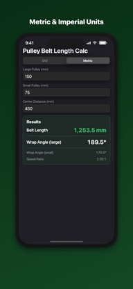 Belt Calculator: V-Belt Length screenshot 4