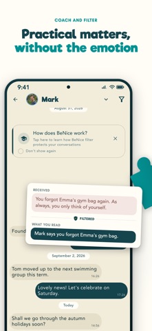 BeNice - co-parenting app Screenshot 2 of 10