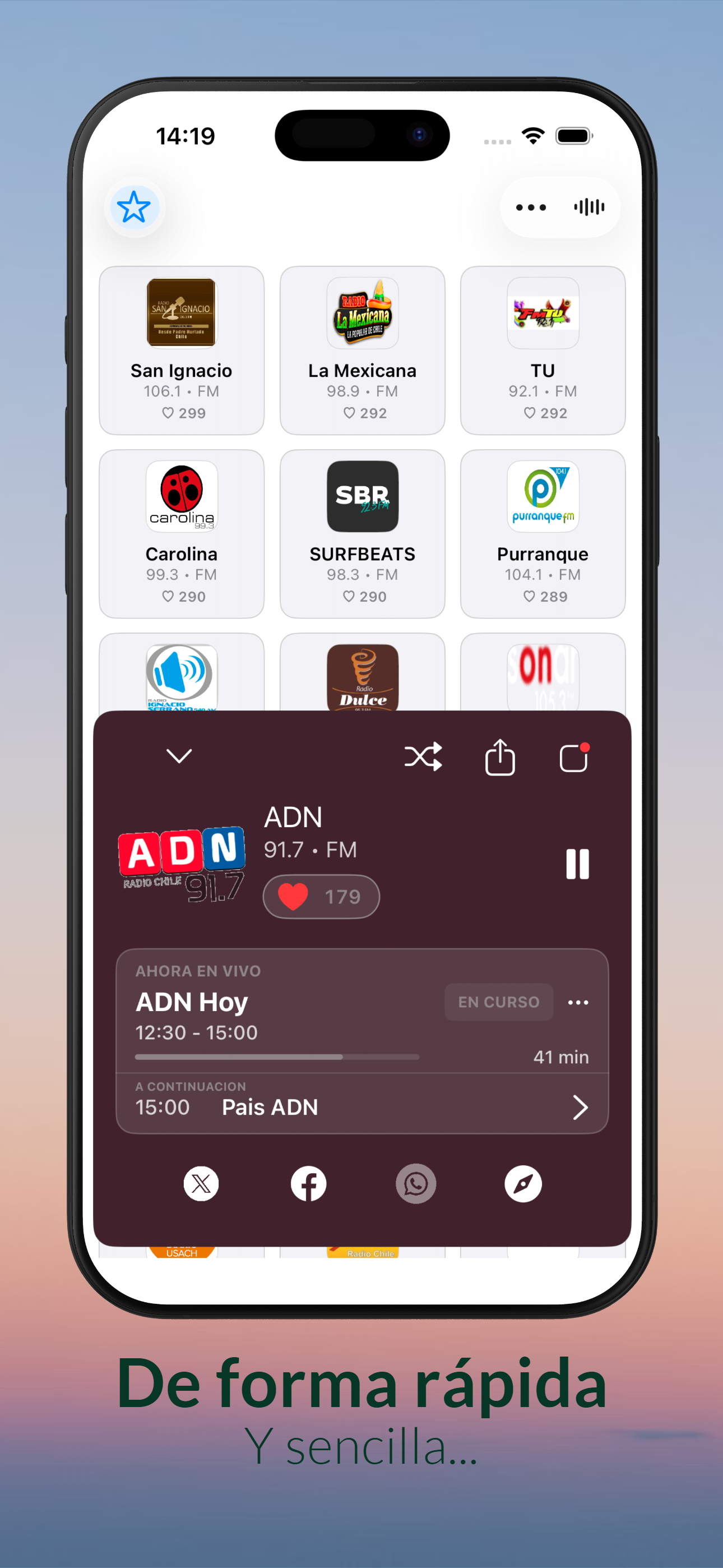 Radios Chile - AM y FM screenshot 2