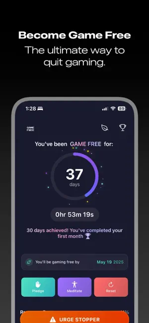GAMEFREE: Quit Tracker screenshot 1