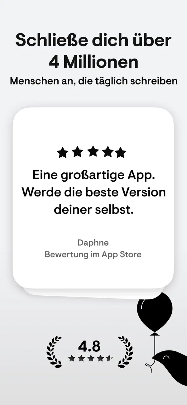 stoic. tagebuch schreiben iPhone App Screenshot 7 – Gesundheit & Fitness