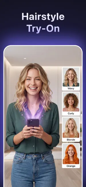 Hairstyle Try On App screenshot 1