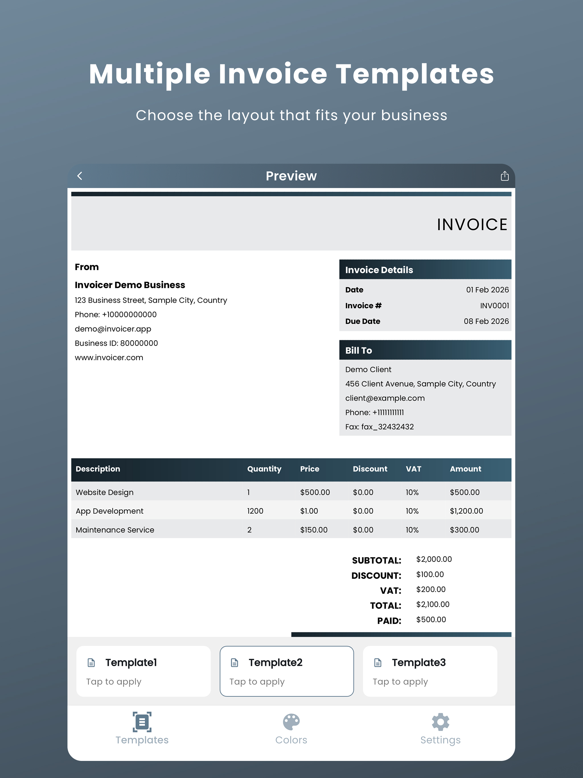 Invoice Generator – Invly