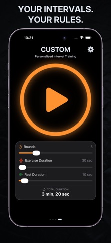 Chime - Interval Workout Timer iPhone screenshot