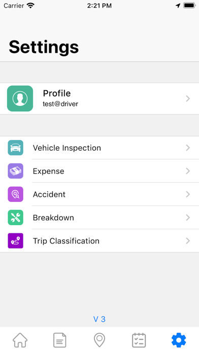 BizTrack Driver Screenshot