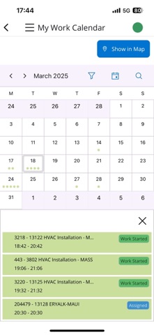 IFS MWO Service screenshot