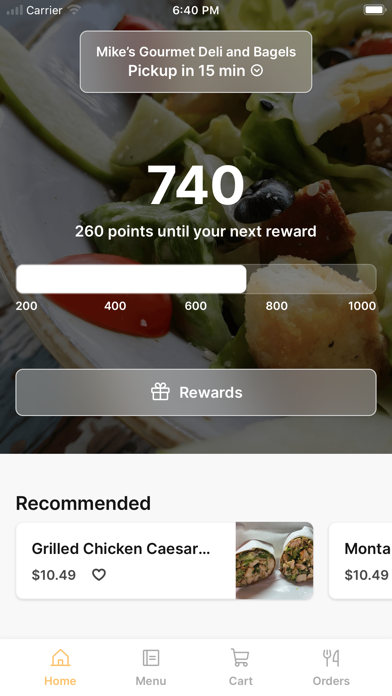 Mike's Gourmet iPhone screenshot 1 - Food & Drink app