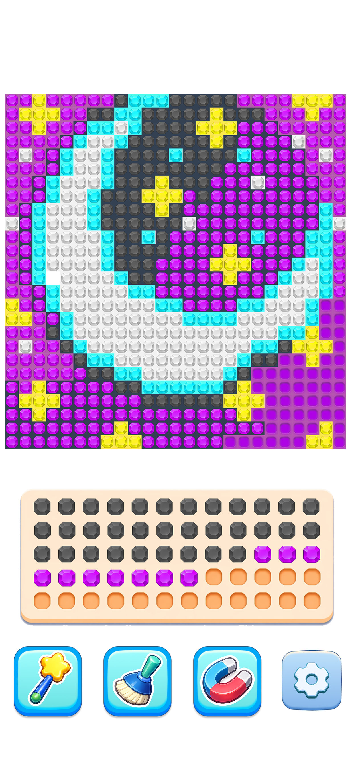 Glow Sort - Jewel Color Puzzle