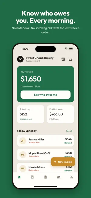 Owobook: Invoice & Debt Book screenshot 1