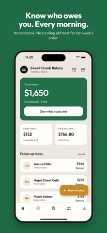 Owobook: Invoice & Debt Book screenshot 1