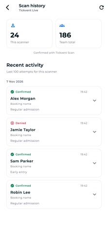 Tickvent Scan screenshot 2