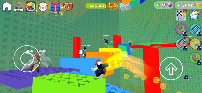 Obby run Parkour games juego screenshot 10