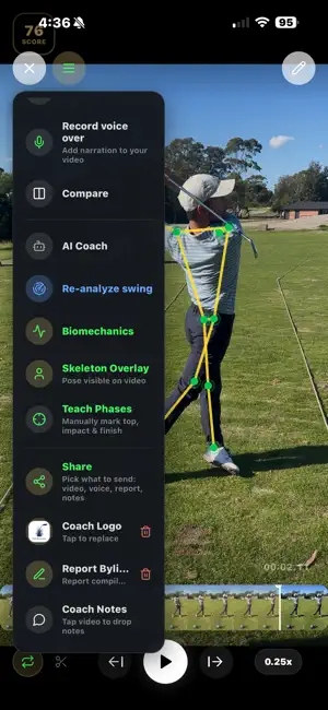 SwingSight Coach screenshot 1
