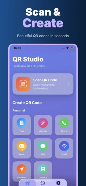 QRForge: QR Generator App screenshot 1