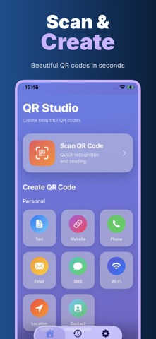 QRForge: QR Generator App iPhone screenshot