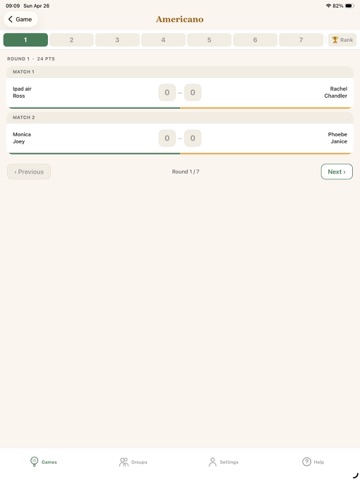 Padel Amigos iPad screenshot