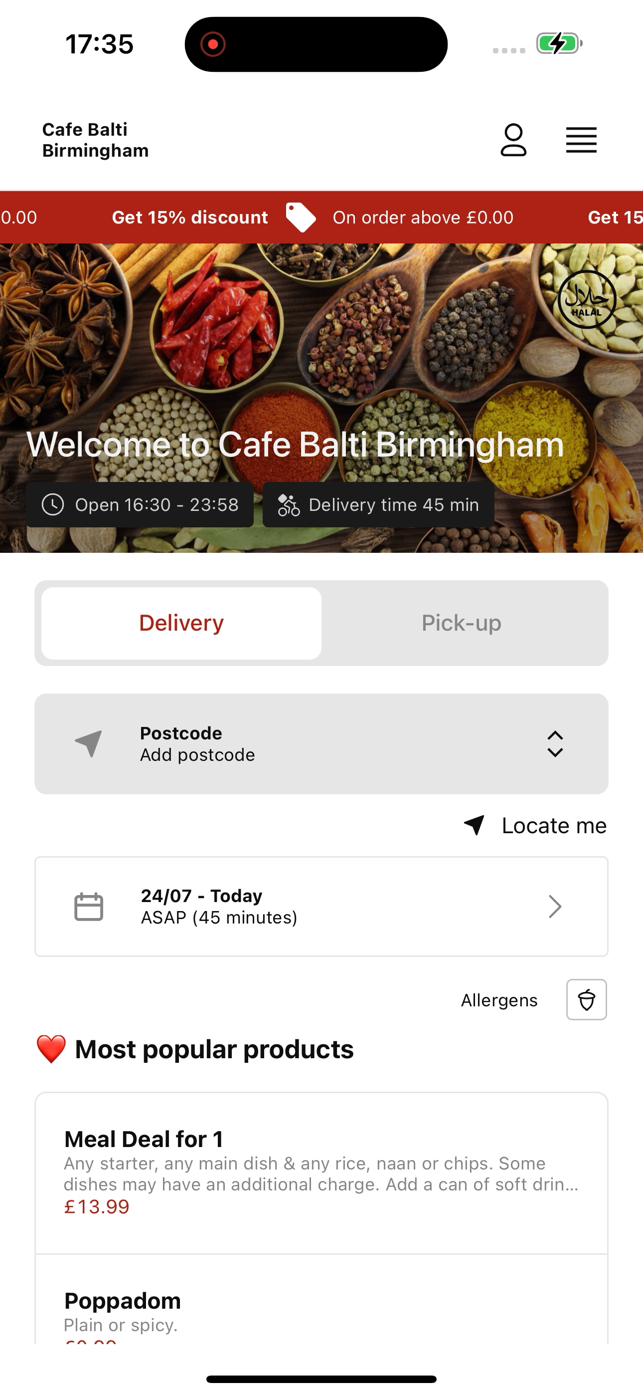 Cafe Balti Birmingham screenshot 5