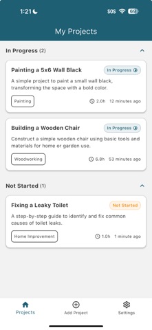 DAIY - Your DIY Assistant Screenshot 2 of 3