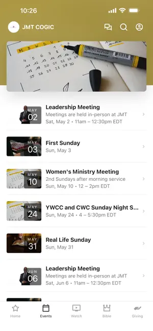 Jackson Memorial Temple COGIC screenshot 2