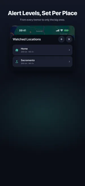 Tremor: Earthquake Alerts screenshot 3