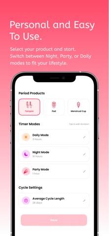 Tampon Timer - Period Tracker Screenshot 3 of 4
