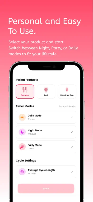 Tampon Timer - Period Tracker screenshot 3