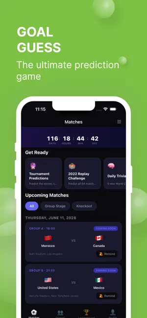 GoalGuess screenshot 1