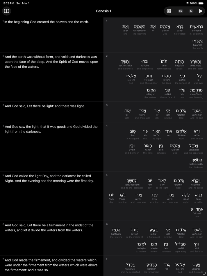 #1. Interlinear Study (iOS) Bởi: Lance Stalker